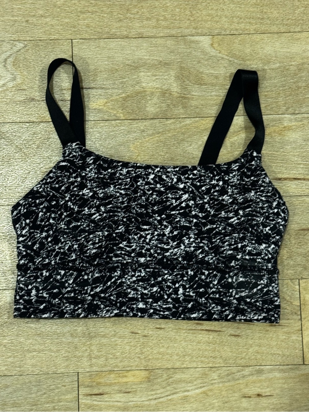 Lululemon Both Ways Bra Ices Wave White Black Size 6 - Picture 3 of 7